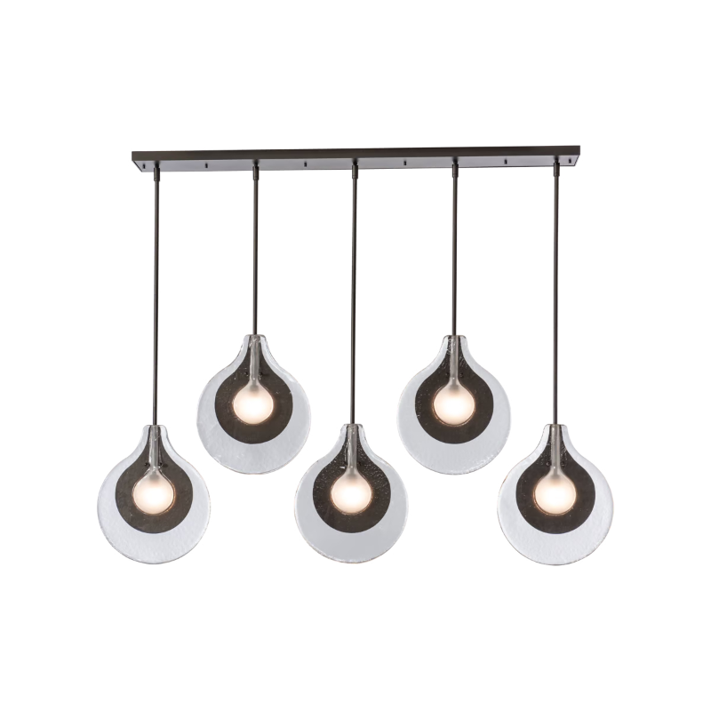 Hubbardton Forge 401319 Veneto 5-lt 53" LED Linear Pendant - Oil Rubbed Bronze