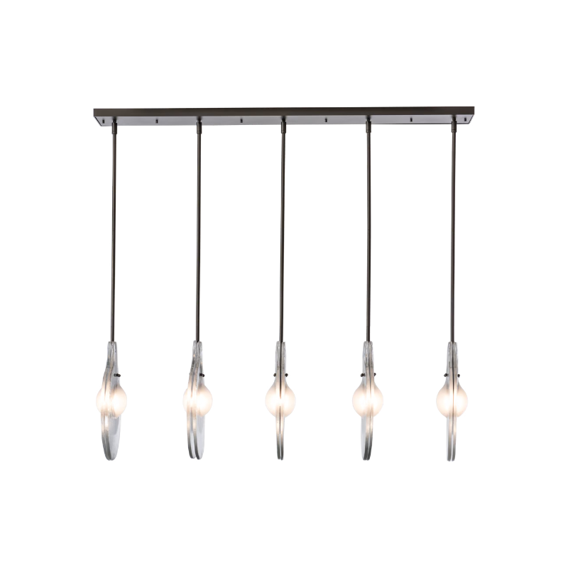 Hubbardton Forge 401319 Veneto 5-lt 53" LED Linear Pendant - Oil Rubbed Bronze