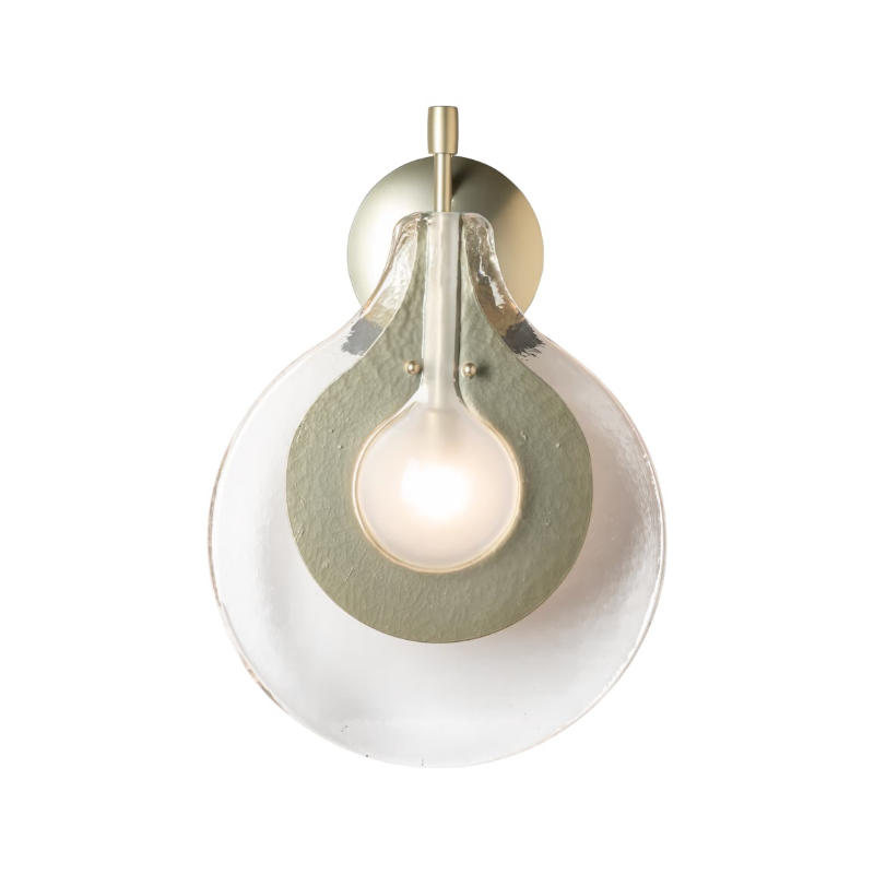 Hubbardton Forge 402030 Veneto 1-lt 17" Tall LED Wall Sconce - Modern Brass