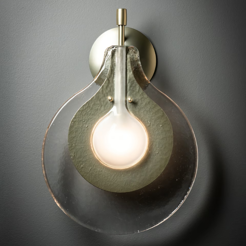 Hubbardton Forge 402030 Veneto 1-lt 17" Tall LED Wall Sconce - Modern Brass