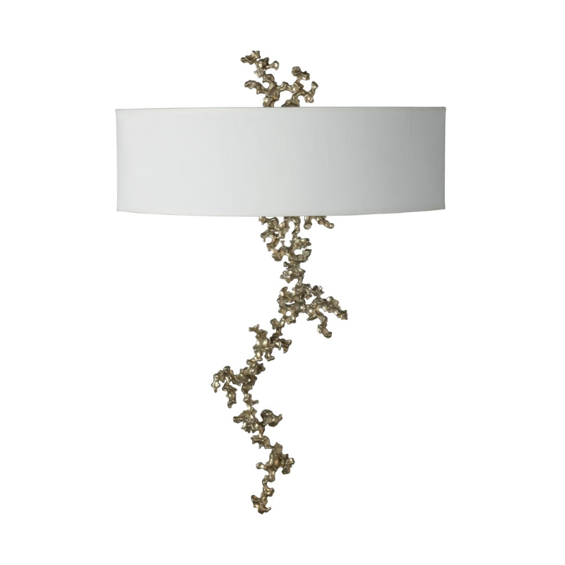 Hubbardton Forge 402036 Coral 2-lt 23" Tall LED Wall Sconce - Modern Brass