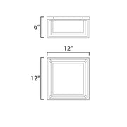 Maxim 40661 Cabana VX 2-lt 12" Outdoor Flush Mount