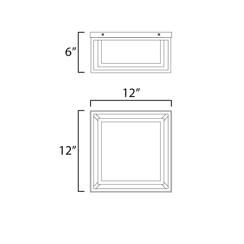 Maxim 40661 Cabana VX 2-lt 12" Outdoor Flush Mount