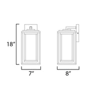 Maxim 40665 Cabana VX 1-lt 18" Tall Outdoor Wall Sconce