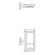 Accord 4118LED Frame 1-lt 13" Tall LED Wall Light