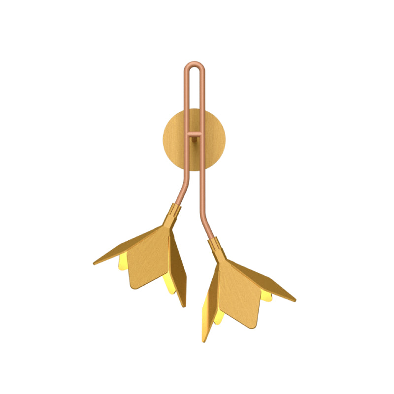 Accord 4135 Sakura 2-lt 24" Tall LED Wall Sconce - Organic Gold