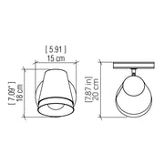 Accord 4138 Conic 1-lt 7" Tall LED Wall Sconce
