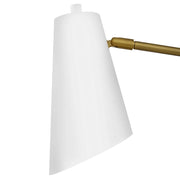 Hinkley 48310 Bray 1-lt 17" Tall LED Swing Arm Wall Sconce - Lacquered Brass/Chalk White