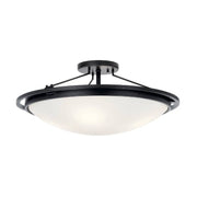 Kichler 42025 4-lt 23" Semi Flush-Black