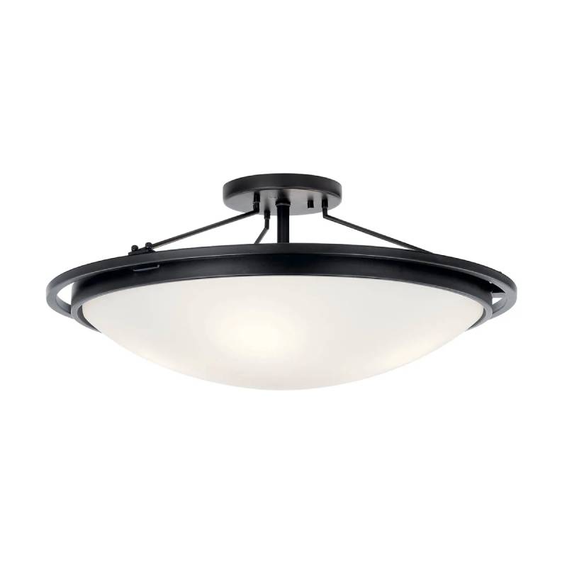 Kichler 42025 4-lt 23" Semi Flush-Black