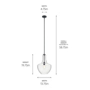 Kichler 42046 Everly 1-lt 14" Pendant