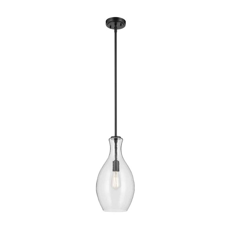 Kichler 42047 Everly 1-lt 9" Pendant-Black