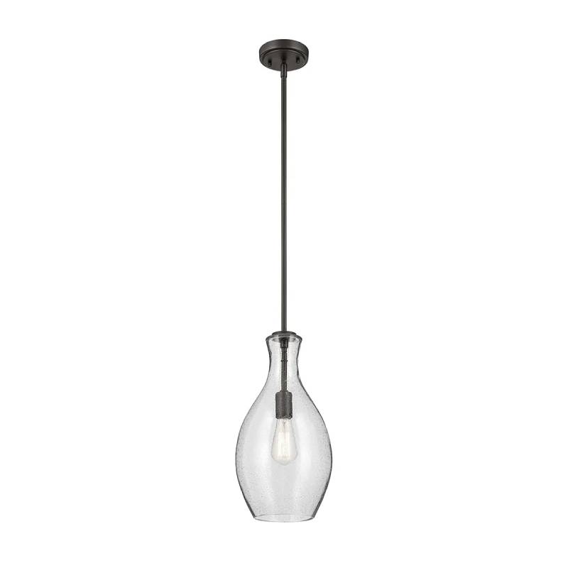 Kichler 42047 Everly 1-lt 9" Pendant-Olde Bronze