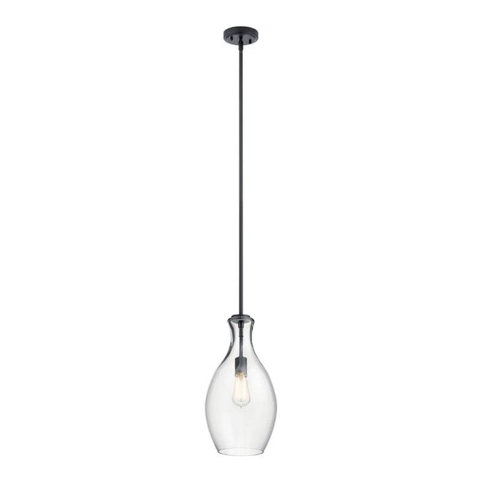Kichler 42047 Everly 1-lt 9" Pendant-Black