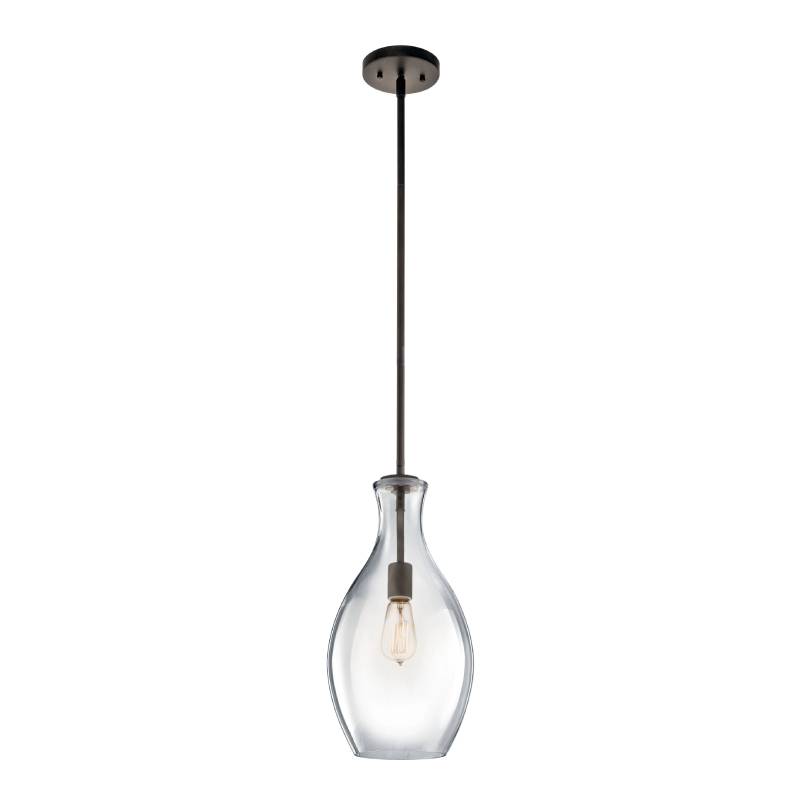 Kichler 42047 Everly 1-lt 9" Pendant-Olde Bronze