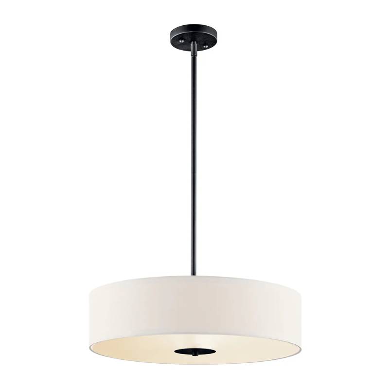 Kichler 42121 4-lt 20" Semi Flush-Black