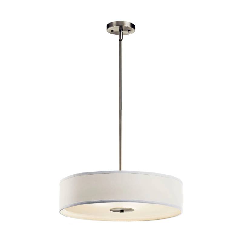 Kichler 42121 4-lt 20" Semi Flush-Brushed Nickel