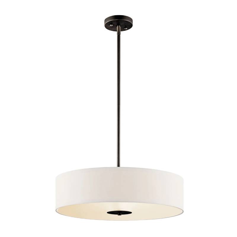 Kichler 42121 4-lt 20" Semi Flush-Olde Bronze