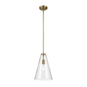 Kichler 42199 Everly 1-lt 10" Pendant-Natural Brass