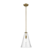 Kichler 42199 Everly 1-lt 10" Pendant-Natural Brass