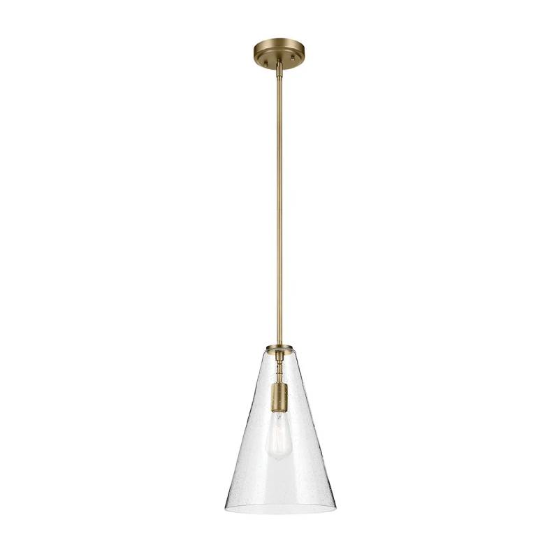 Kichler 42199 Everly 1-lt 10" Pendant-Natural Brass