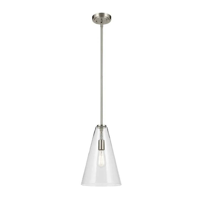 Kichler 42199 Everly 1-lt 10" Pendant-Brushed Nickel
