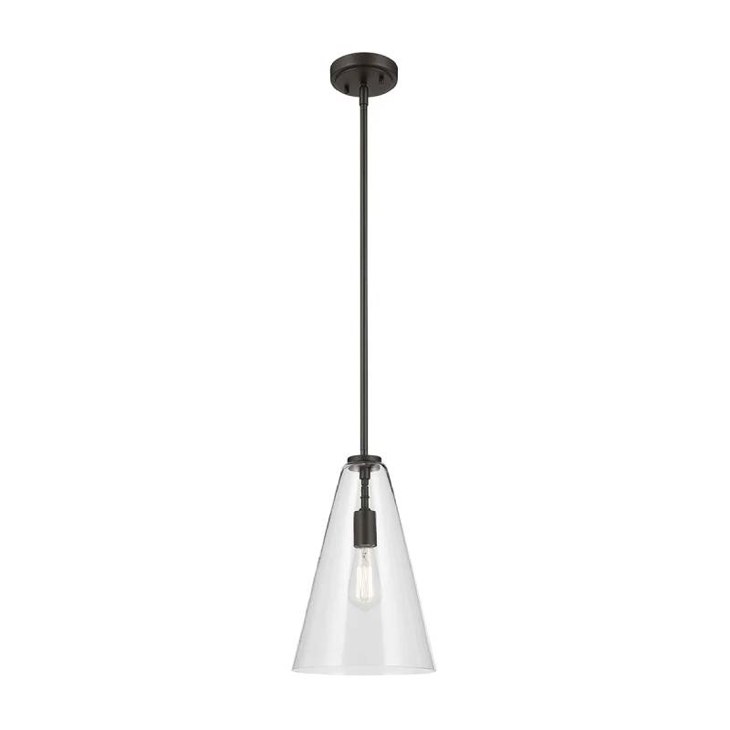Kichler 42199 Everly 1-lt 10" Pendant-Olde Bronze