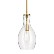 Kichler 42456 Everly 1-lt 7" Pendant-Natural Brass