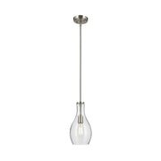 Kichler 42456 Everly 1-lt 7" Pendant-Brushed Nickel