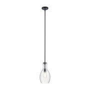 Kichler 42456 Everly 1-lt 7" Pendant-Black