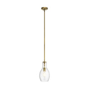 Kichler 42456 Everly 1-lt 7" Pendant-Natural Brass