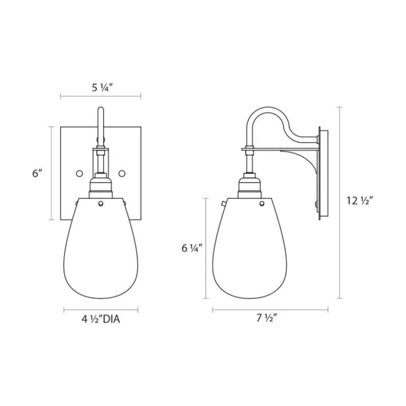 Sonneman 4286 Chelsea 1-lt 13" Tall Bath Sconce