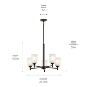 Kichler 43671 Shailene 5-lt 24" Chandelier
