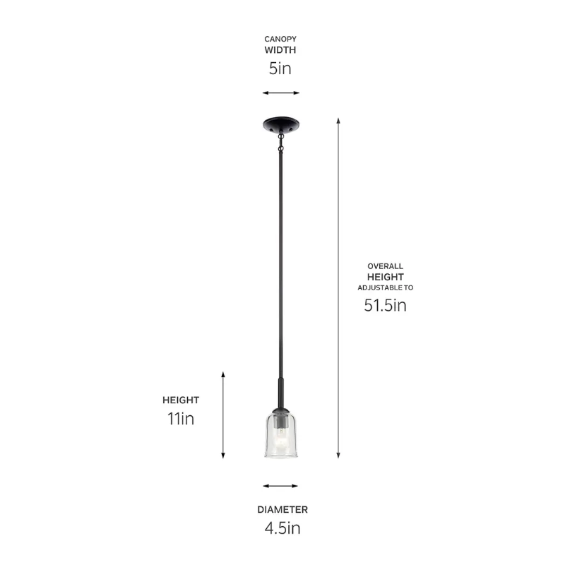 Kichler 43674 Shailene 1-lt 5" Pendant