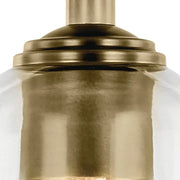 Kichler 43674 Shailene 1-lt 5" Pendant - Natural Brass/Clear Glass