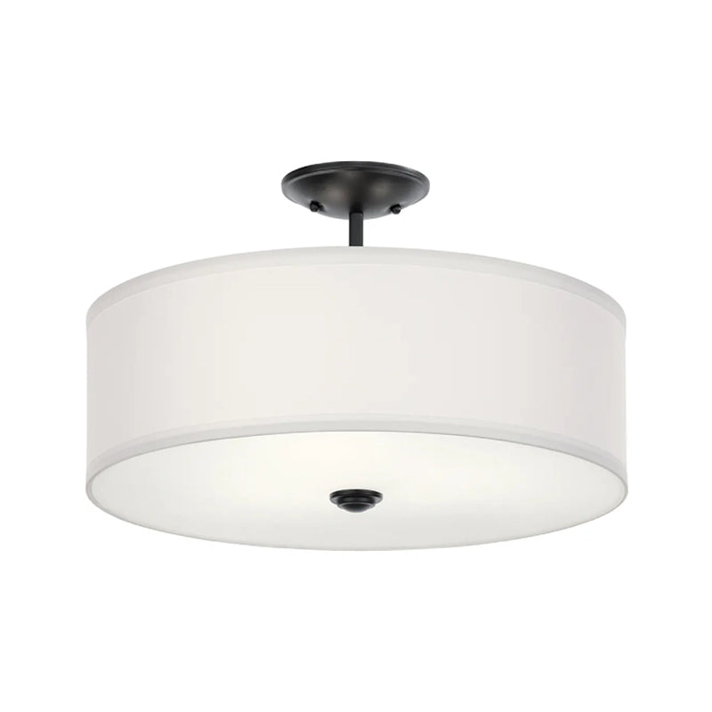 Kichler 43692 Shailene 3-lt 18" Semi Flush-Black