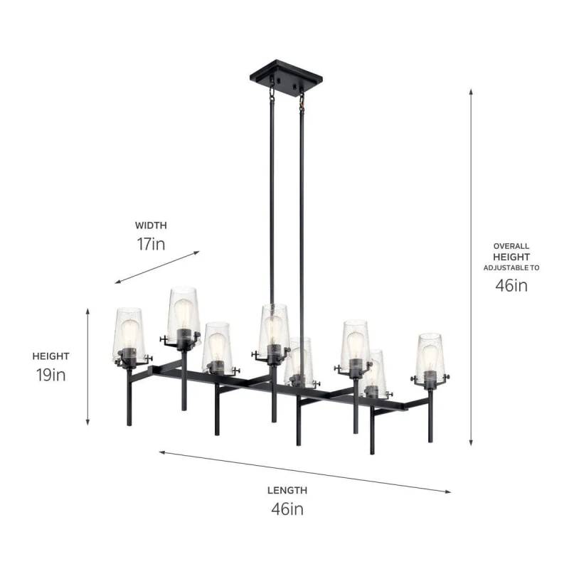 Kichler 43696 Alton 8-lt 46" Linear Chandelier