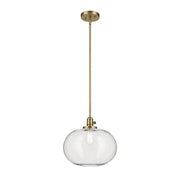 Kichler 43911 Avery 1-lt 15" Pendant-Natural Brass