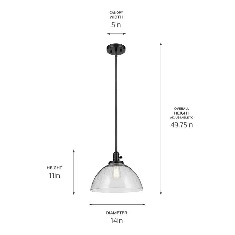 Kichler 43912 Avery 1-lt 14" Pendant