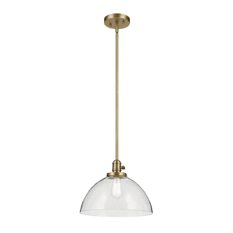 Kichler 43912 Avery 1-lt 14" Pendant-Natural Brass
