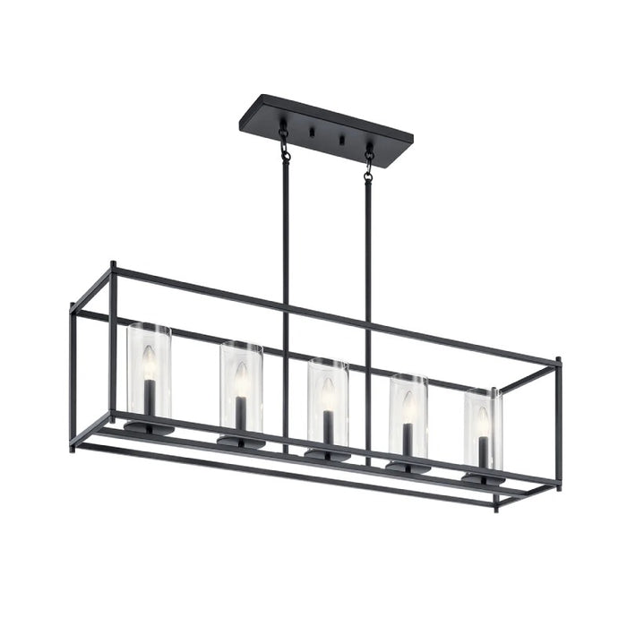 Kichler 43995 Crosby 5-lt 42" Linear Chandelier-Black