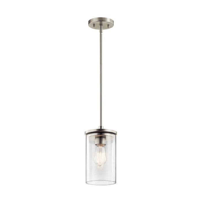 Kichler 43996 Crosby 1-lt 6" Pendant-Brushed Nickel