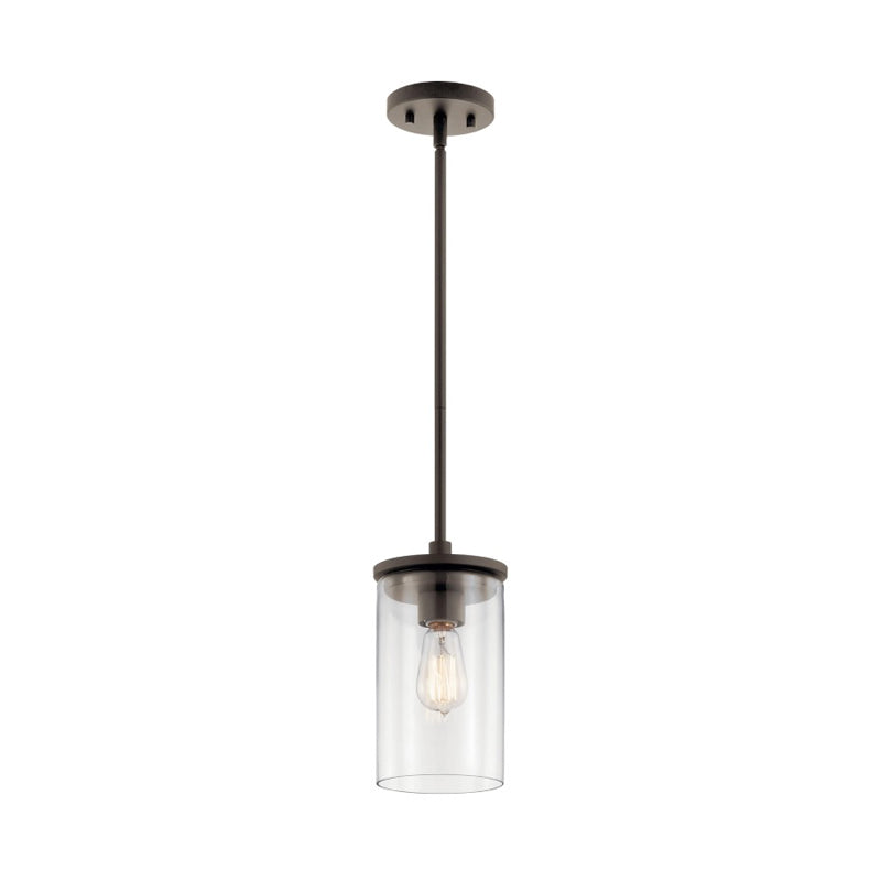 Kichler 43996 Crosby 1-lt 6" Pendant-Olde Bronze
