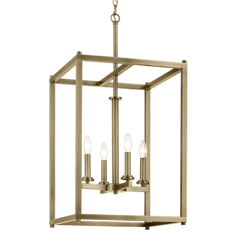 Kichler 43998 Crosby 4-lt 16" Pendant-Natural Brass