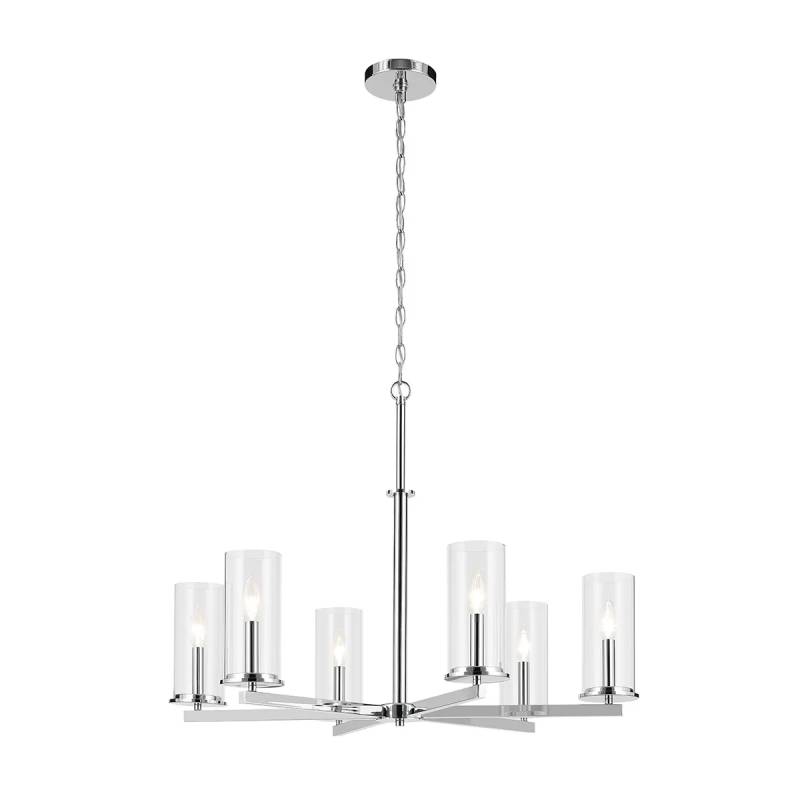 Kichler 44013 Crosby 6-lt 32" Chandelier-Chrome