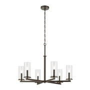 Kichler 44013 Crosby 6-lt 32" Chandelier-Olde Bronze