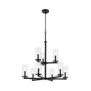 Kichler 44014 Crosby 9-lt 32" Chandelier-Black