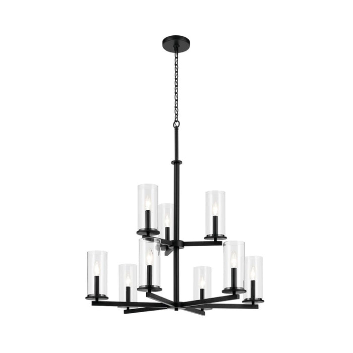Kichler 44014 Crosby 9-lt 32" Chandelier-Black
