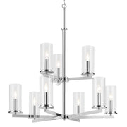 Kichler 44014 Crosby 9-lt 32" Chandelier-Chrome