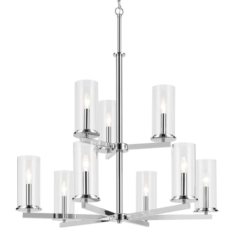 Kichler 44014 Crosby 9-lt 32" Chandelier-Chrome